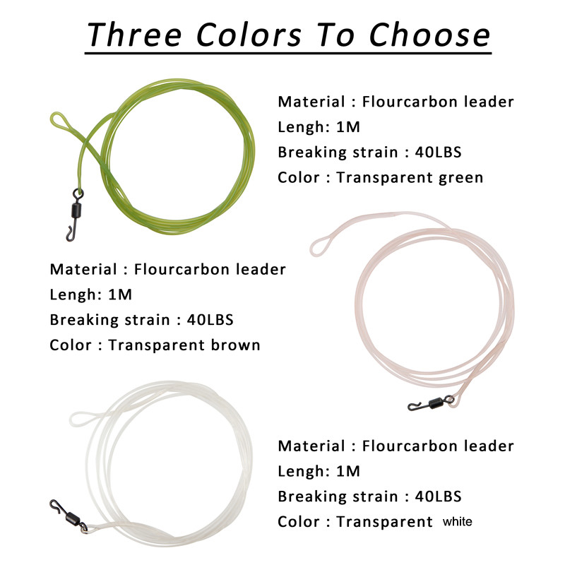 Linha líder de pesca de carpa, - Fluorocarbon Line avaliação e preço