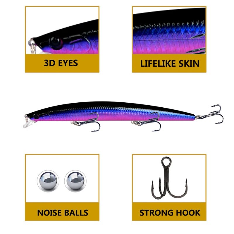 Minnow isca de pesca laser dur - Fishing Equipment Bait avaliação e preço