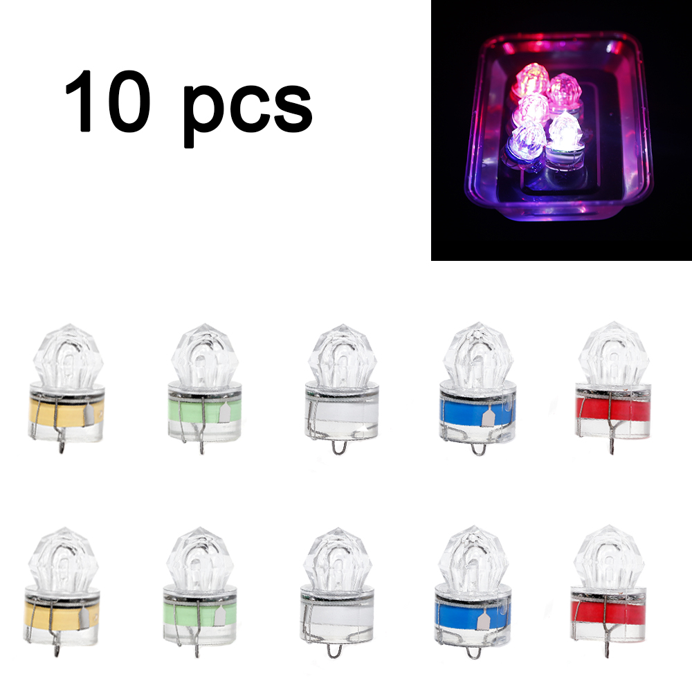10 pçs led lâmpada de pesca su - Fishing Equipment Gear avaliação e preço
