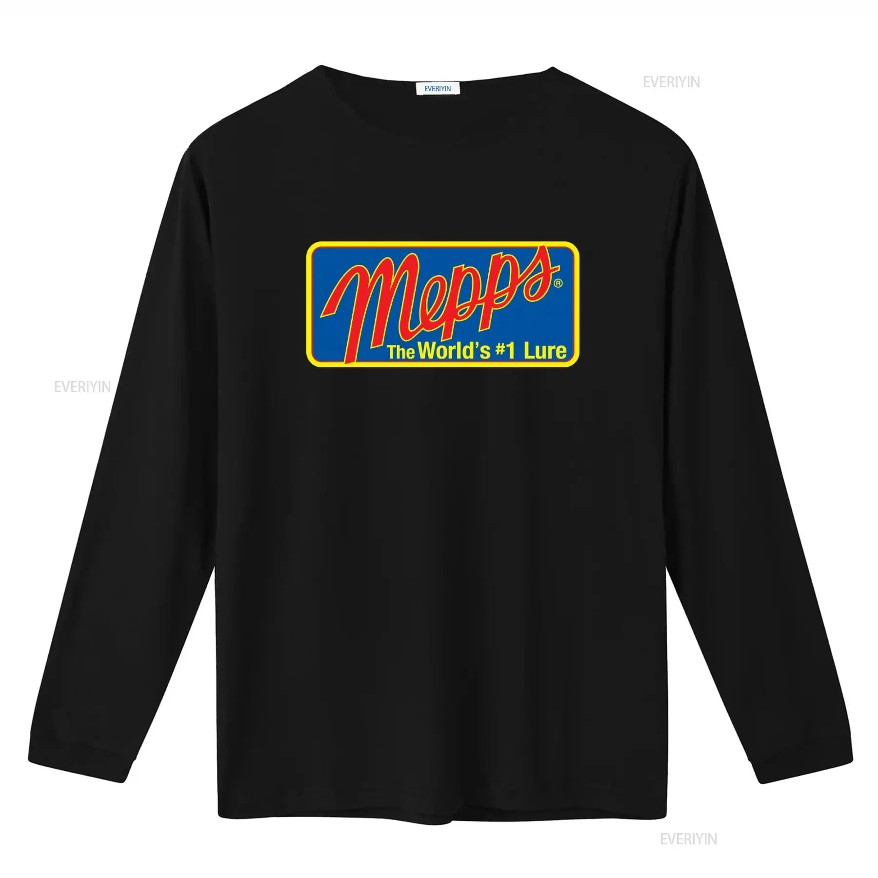 Camiseta com logotipo Mepps Fi - Fishing Equipment Gear avaliação e preço