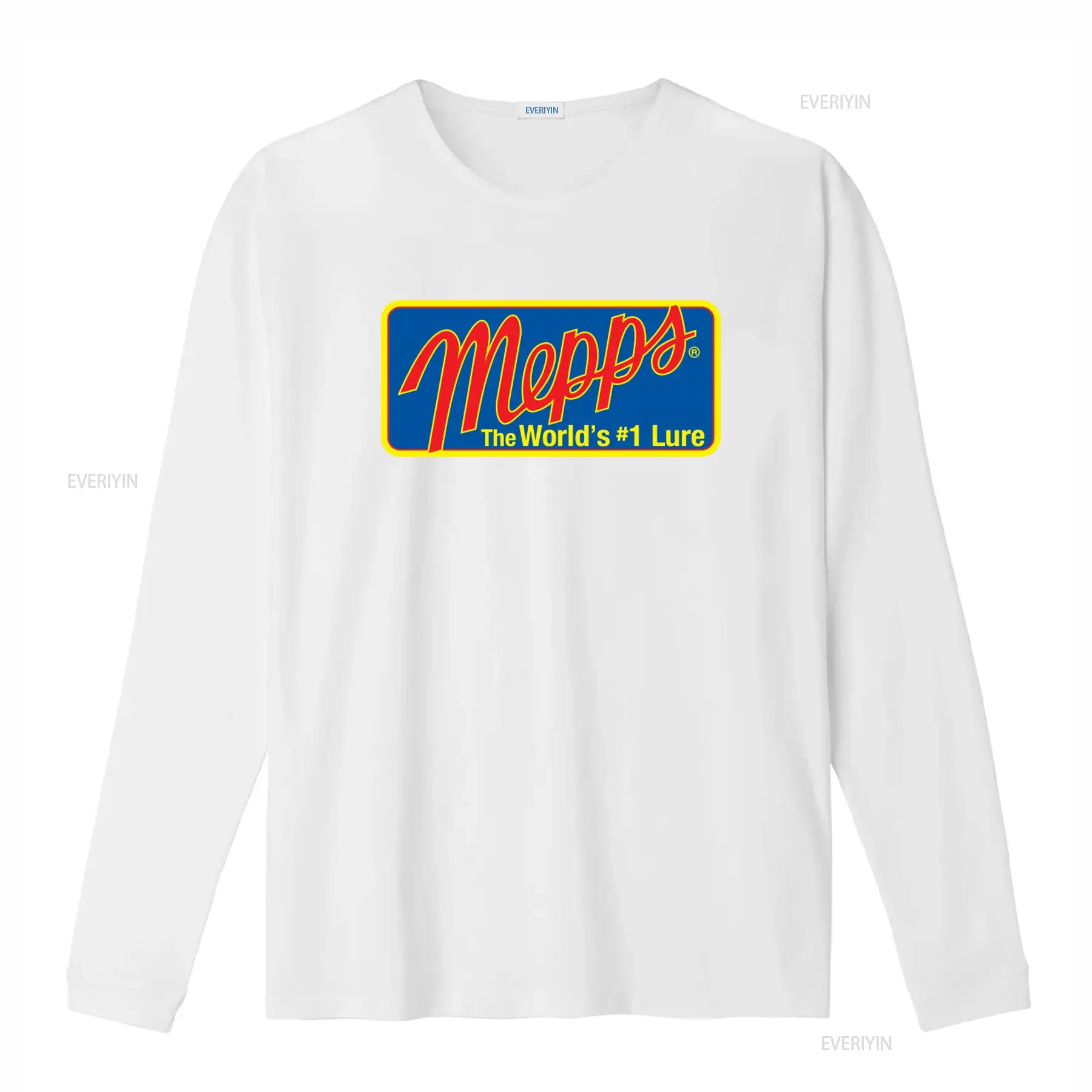 Camiseta com logotipo Mepps Fi - Fishing Equipment Gear avaliação e preço