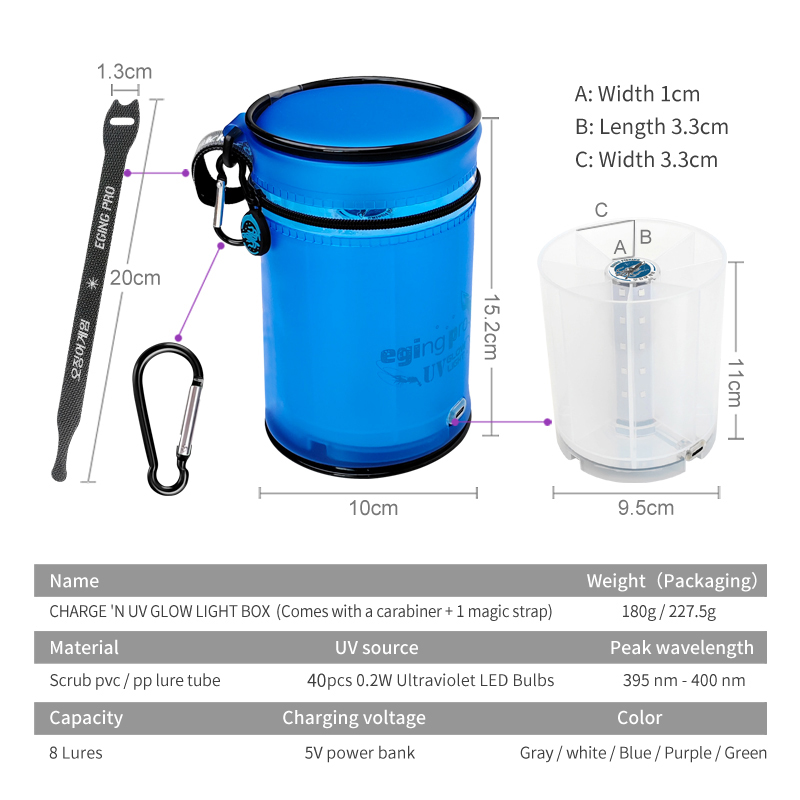 Novos sacos de pesca isca uv b - Fishing Equipment Bait avaliação e preço
